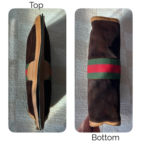 Authentic: Vintage Gucci Sherry Line Clutch converted to bag - Picture 6 of 12